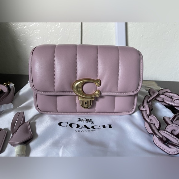 NWOT Coach Quilted Studio 19 light purple - Picture 4 of 16